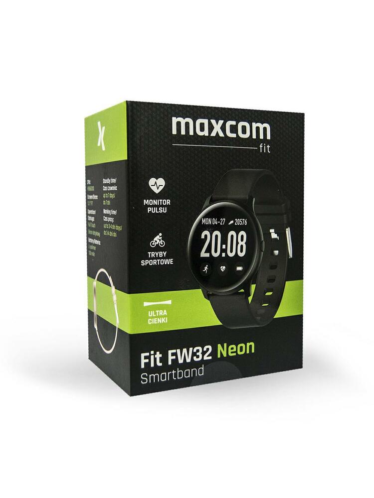 WATCH FIT MAXCOM FW32 NEON juoda