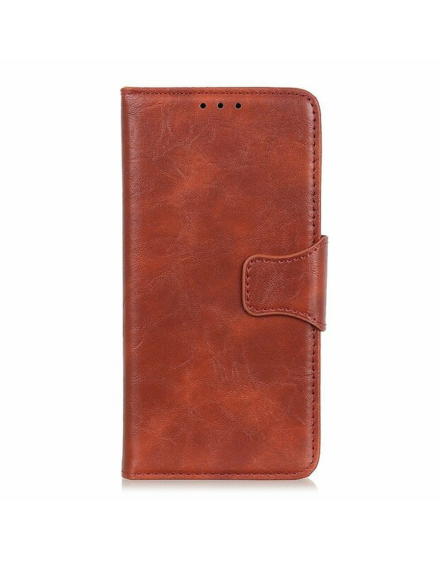 Crazy Horse Leather piniginės dėklas, skirtas „Samsung Galaxy A32 LTE“, rudas