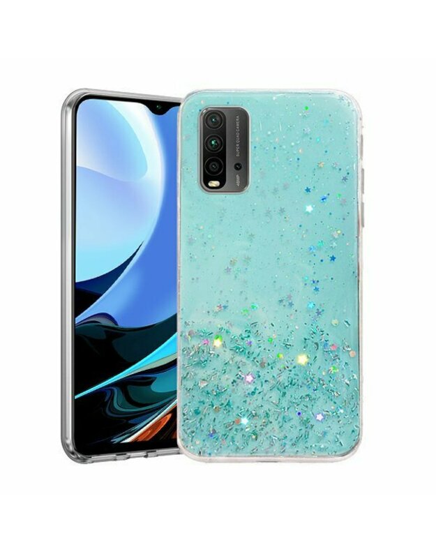 Blizgučių dėklas, skirtas „Xiaomi Redmi 9T / Poco M3“, monetų kalykla