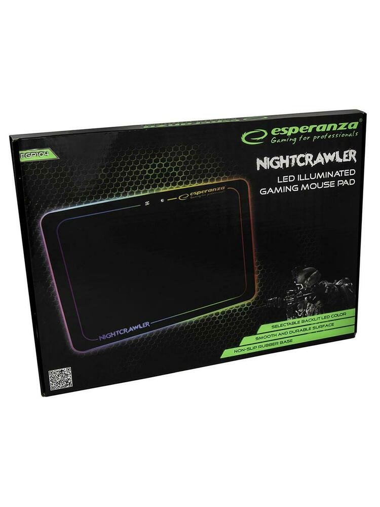 ESPERANZA EGP104 NIGHTCRAWLER - Pelės kilimėlis žaidimams LED USB | 350x255x8mm