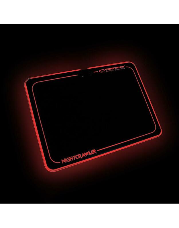 ESPERANZA EGP104 NIGHTCRAWLER - Pelės kilimėlis žaidimams LED USB | 350x255x8mm