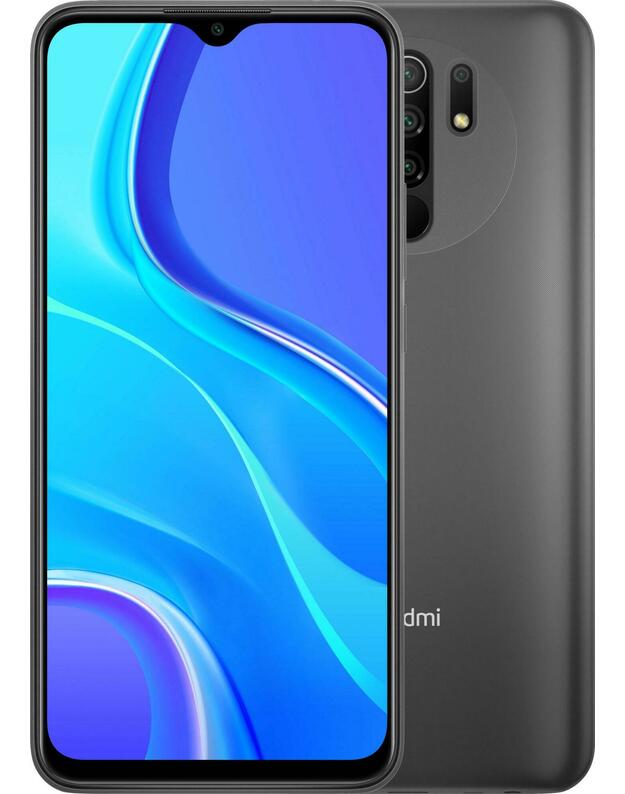 „Xiaomi Redmi 9 Dual SIM“ anglies pilka 32GB ir 3GB RAM