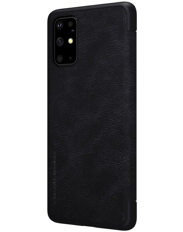 Nillkin Qin knygų dėklas, skirtas Samsung Galaxy S20 Ultra, juodas
