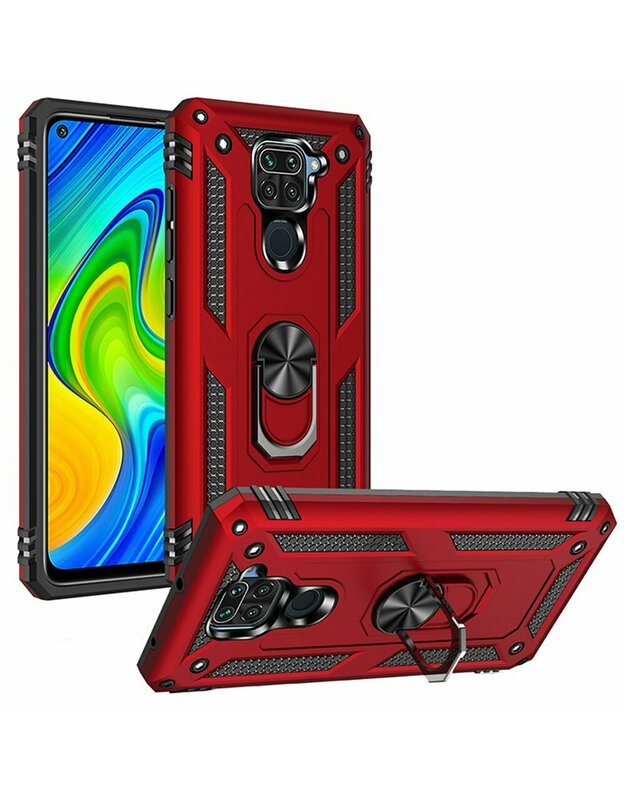 „Etui ERBORD NOX do Xiaomi Redmi Note 9“ - raudona