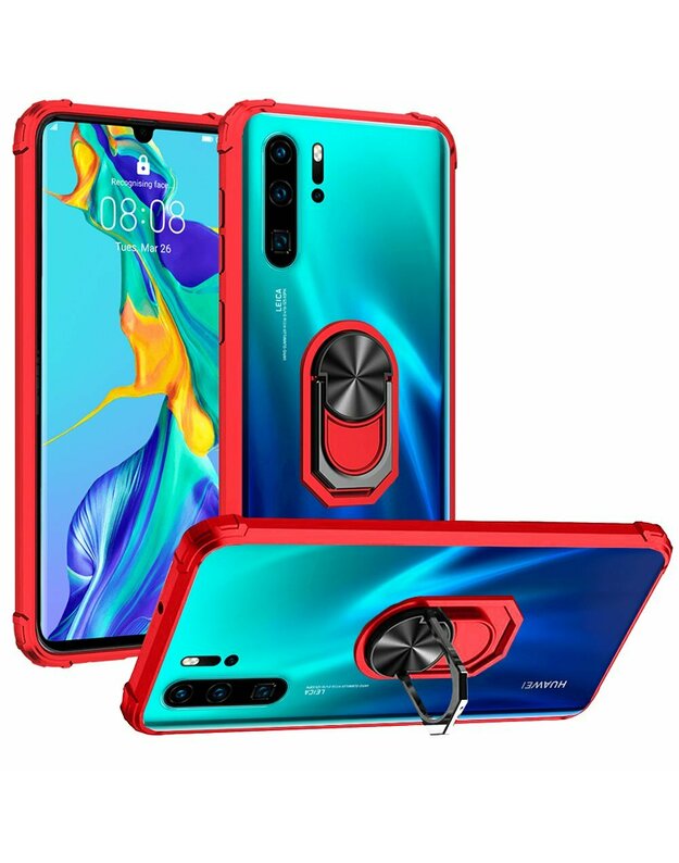 Etui hibridinis žiedas „Huawei P30 Pro“, raudonas