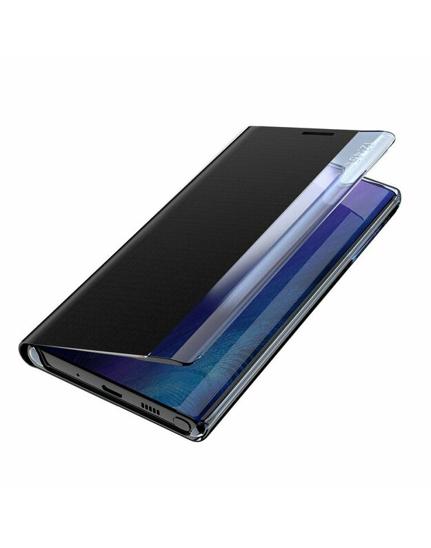 Etui šoninis vaizdas „Samsung Galaxy A12“, juodas