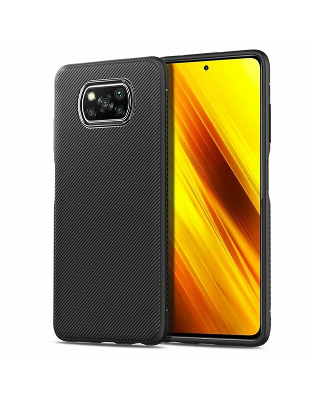 „Etui TWILL do Xiaomi Poco X3 NFC“ / „Poco X3 Pro“, juodas