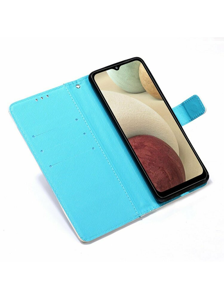 „Etui“ piniginė „Samsung Galaxy A12“, „Light Spots Decor“, spalvingų svajonių gaudyklė
