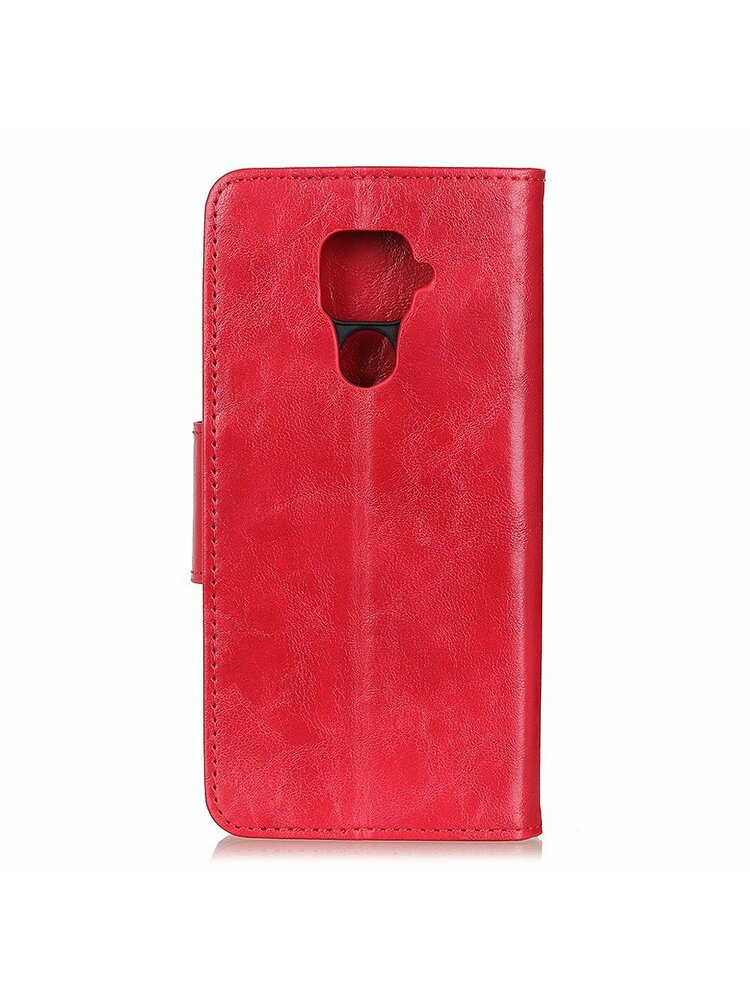 „Xiaomi Redmi Note 9“ piniginės odinis dėklas - raudonas