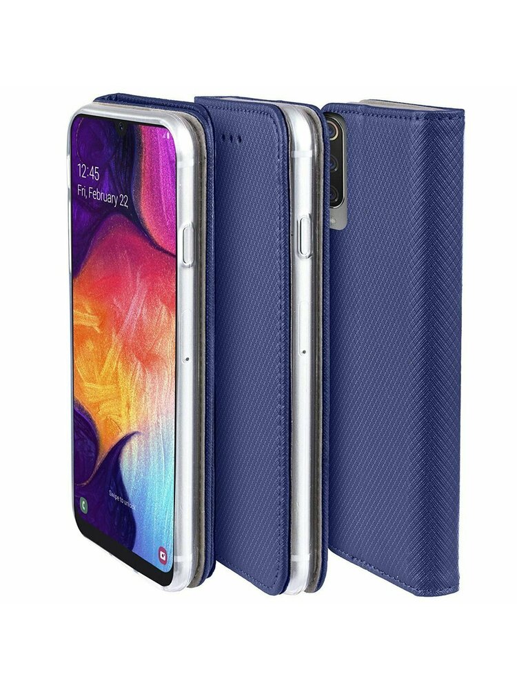 Dėklas SAMSUNG GALAXY XCOVER 5 Flip Magnet navy mėlyna