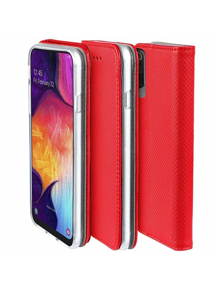 Dėklas SAMSUNG GALAXY XCOVER 5 Flip Magnet raudonas