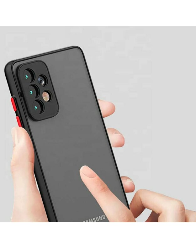 Dėklas XIAOMI REDMI NOTE 10 PRO Matinis dėklas juodas