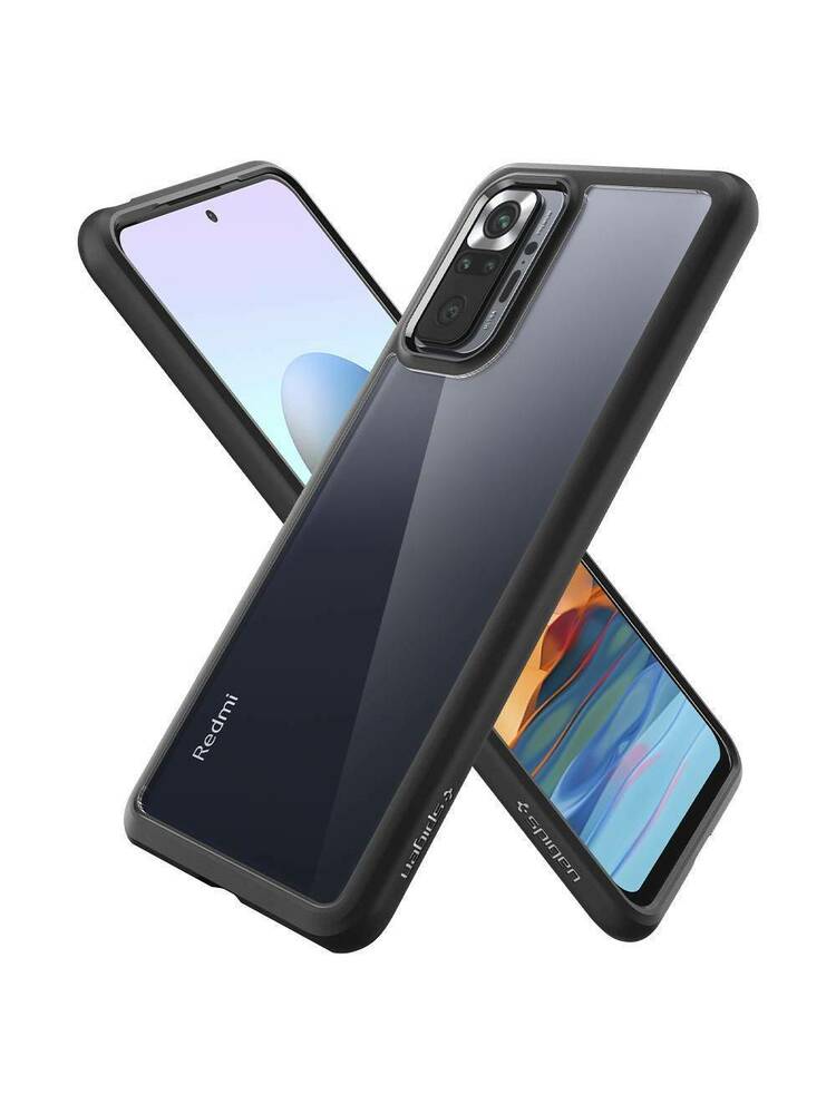 „XIAOMI REDMI NOTE 10 PRO Spigen Ultra Hybrid Matte black“ dėklas