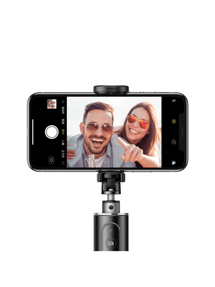 „Selfie Stick“ trikojis „Bluetooth Baseus“, visiškai sulankstomas SUDYZP-D1S juodas + sidabras