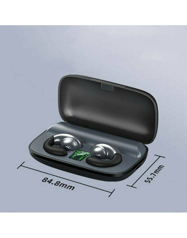 TWS „Bluetooth 5.0“ stereofoninės belaidės ausinės su ausinėmis „REMAX“ ausinių laikikliu „True Wireless“ ausinės TWS-17 juodos
