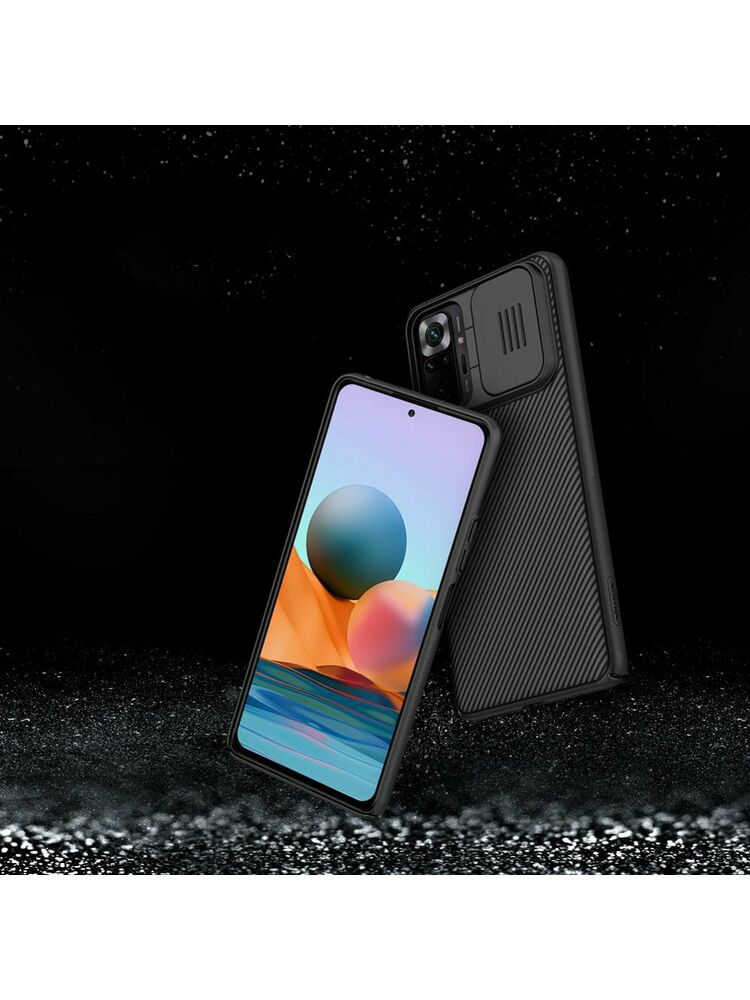 Etui NILLKIN do „Xiaomi Redmi Note 10 Pro“, „CamShield“ dėklas, juodas