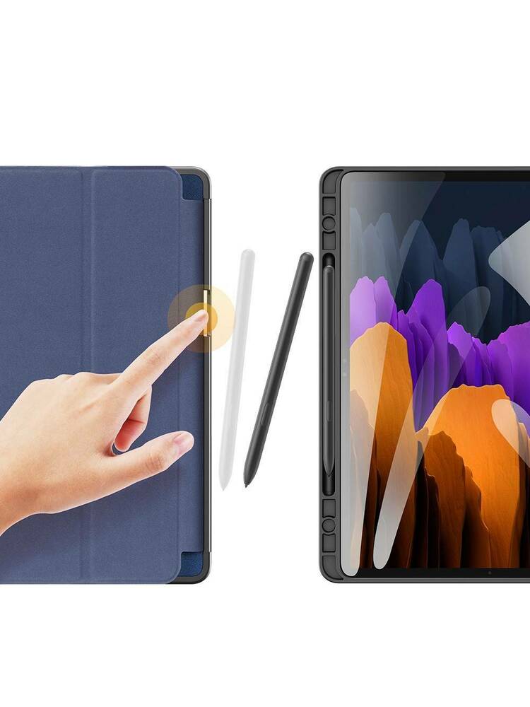 Dėklas „SAMSUNG GALAXY TAB S7 Dux Ducis Domo“ su atvartu tamsiai mėlyna