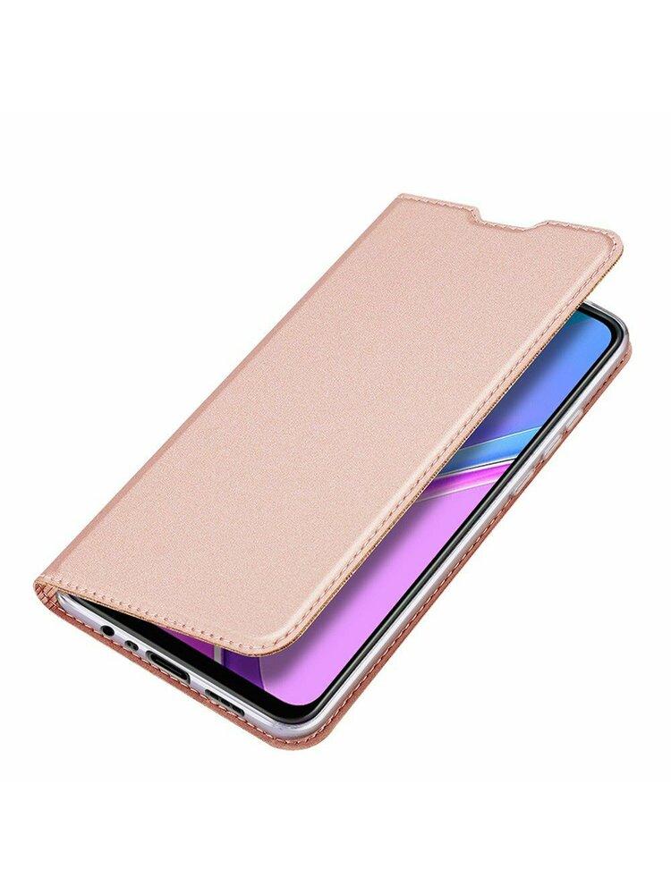 Case XIAOMI REDMI 9 with a flip Dux Ducis Skin Leather light pink