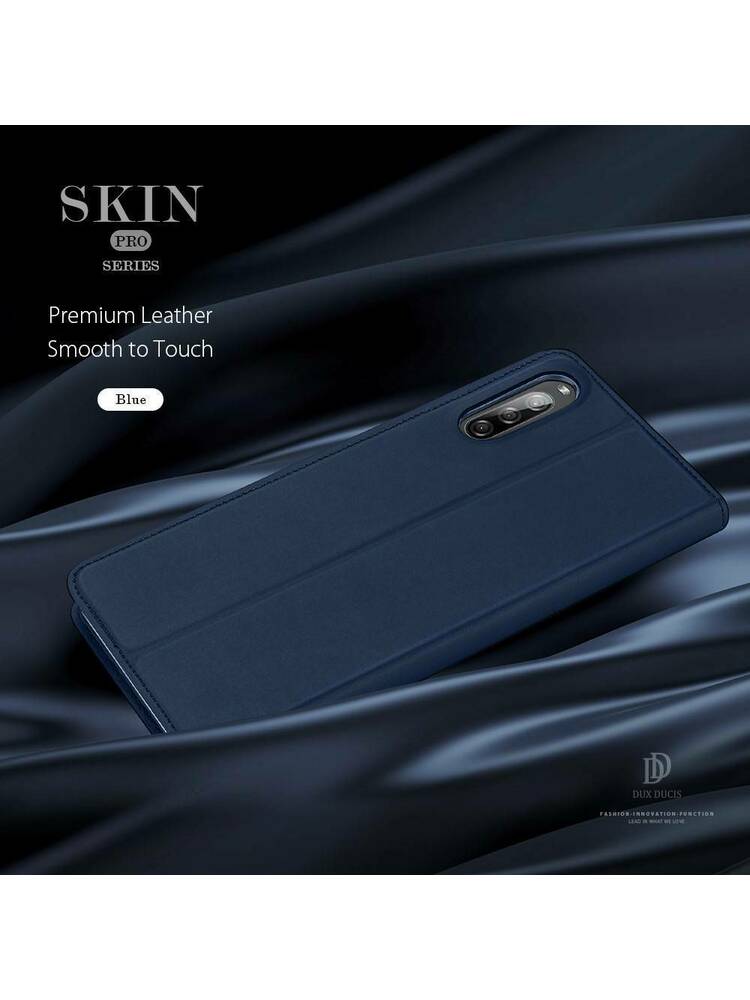 „XIAOMI REDMI 9A“ dėklas su tamsiai mėlyna dangteliu „Dux Ducis Skin Leather“