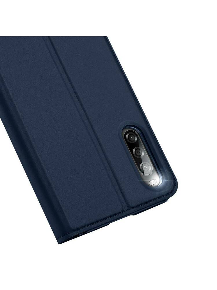 „XIAOMI REDMI 9A“ dėklas su tamsiai mėlyna dangteliu „Dux Ducis Skin Leather“