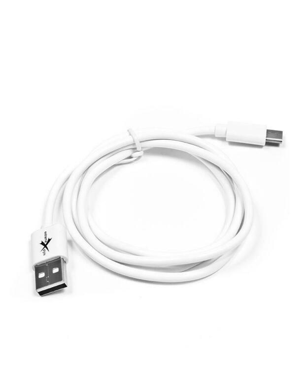 Laidas USB 2.0 - USB Type-C, eXtreme, 200cm, baltas