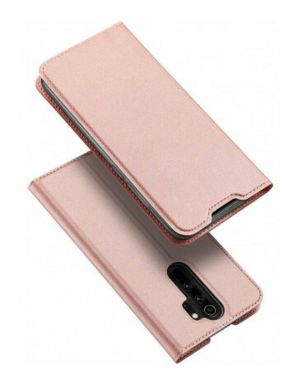  XIAOMI REDMI NOTE 8 PRO Dux Ducis Skin Leather case rožinis