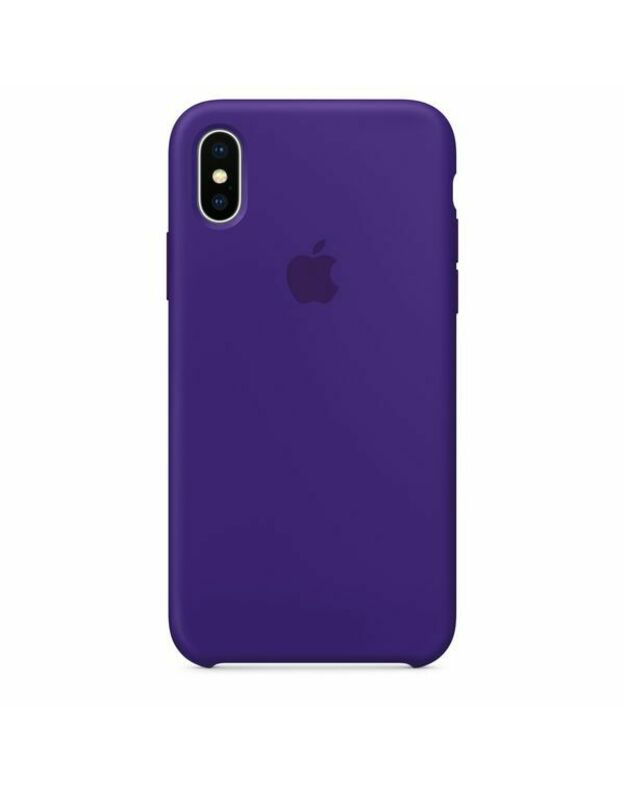 iPhone X silikoninis dėklas –  violetinis