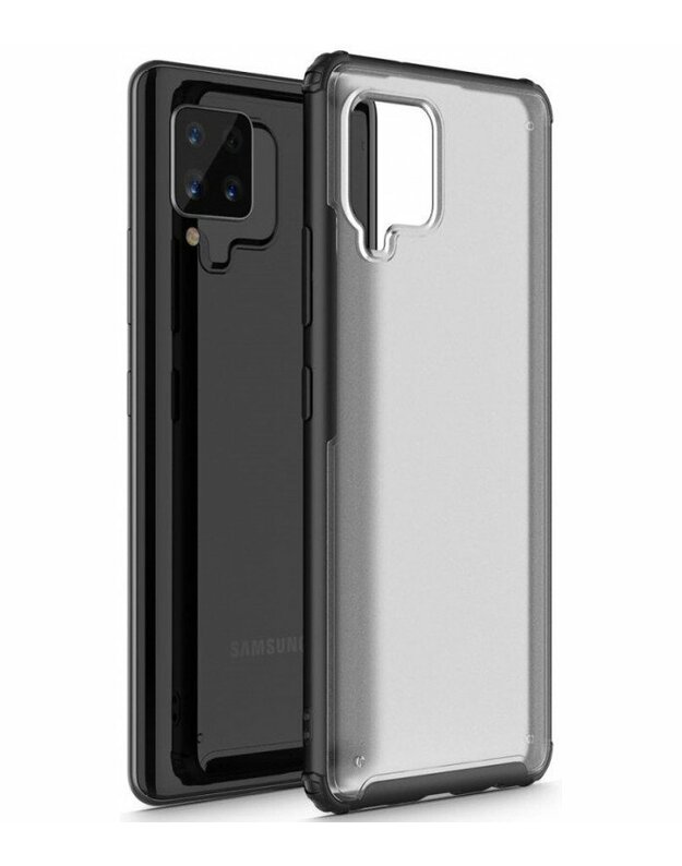 Juodas dėklas Samsung Galaxy A42 5G telefonui "Tech-Protect Hybridshell"