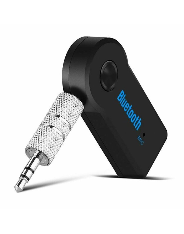 „Bluetooth“ muzikos imtuvas AUX mini lizdas 3,5 mm juodas