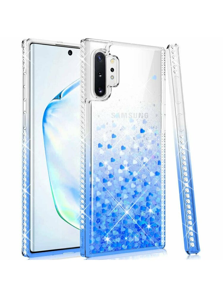 Dėklas SAMSUNG GALAXY A12 Diamond Liquid Glitter mėlynas