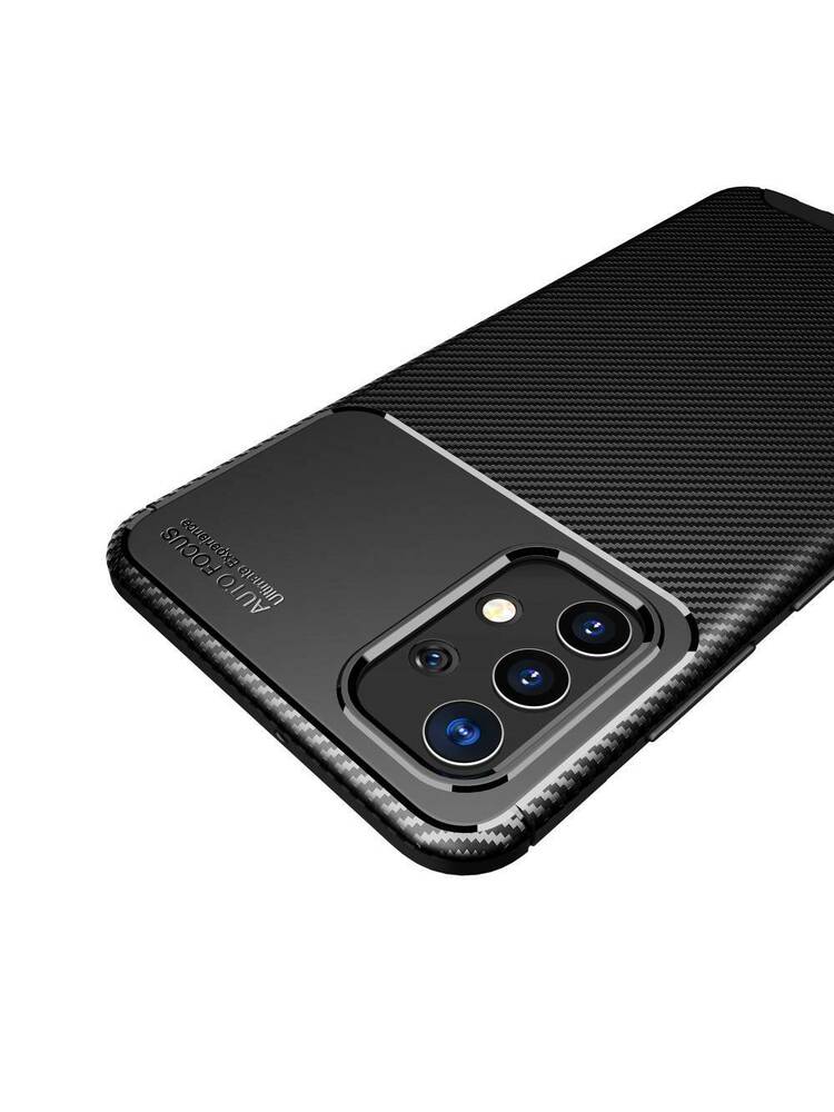 Dėklas SAMSUNG GALAXY A32 LTE Armored Shockproof Carbon Fiber juodas