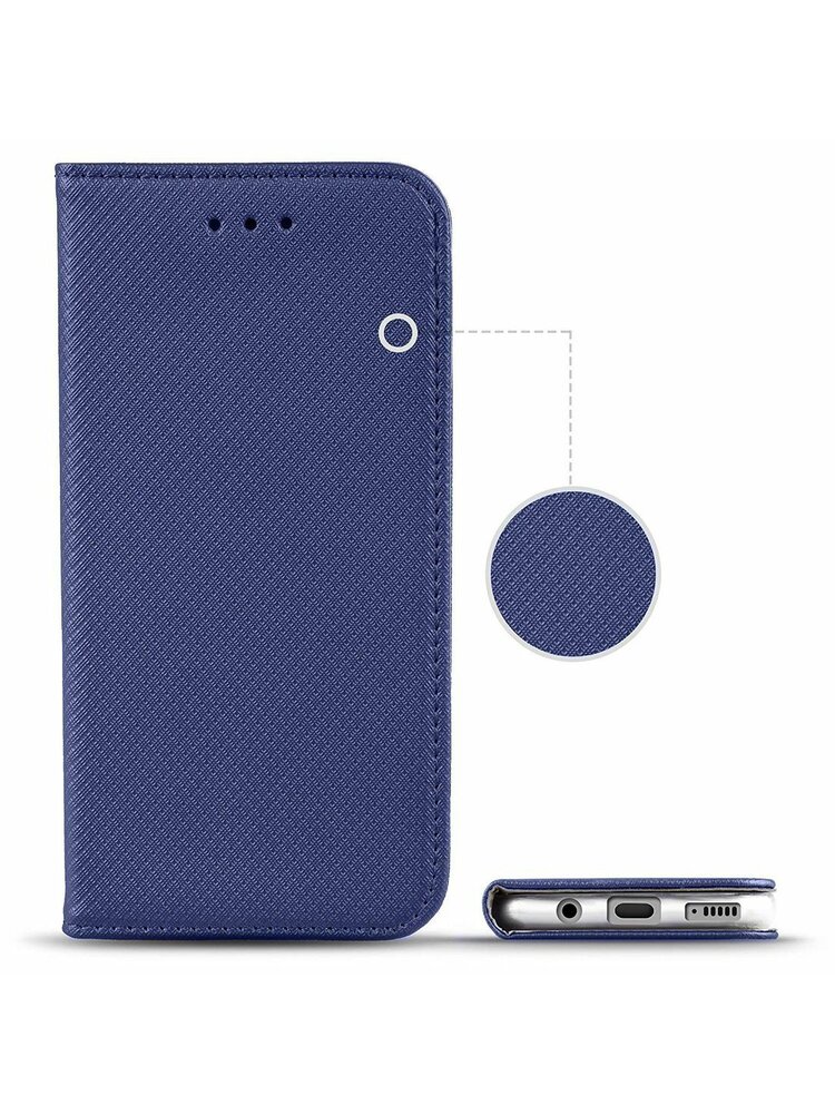 „Case XIAOMI POCO X3 NFC Flip Magnet“ tamsiai mėlyna