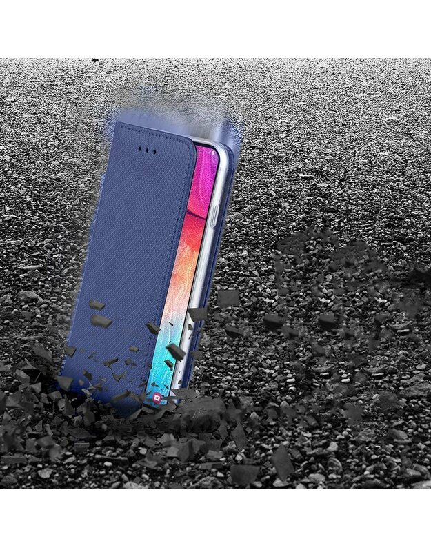 „Case XIAOMI POCO X3 NFC Flip Magnet“ tamsiai mėlyna