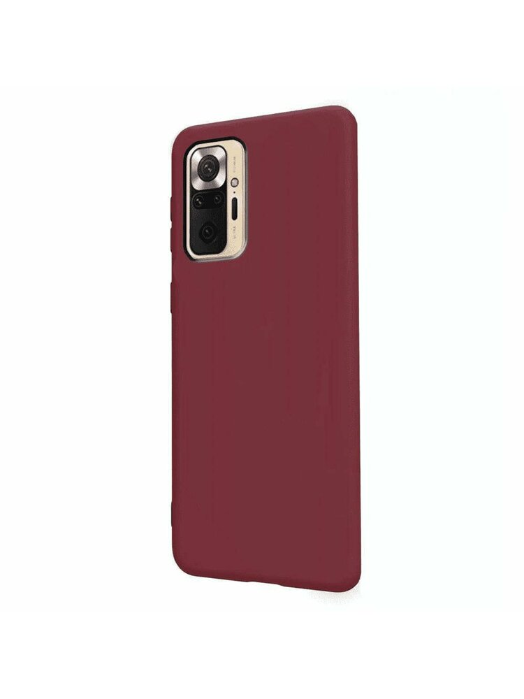 „Case XIAOMI REDMI NOTE 10 PRO Back Gel Matt“ bordo spalvos