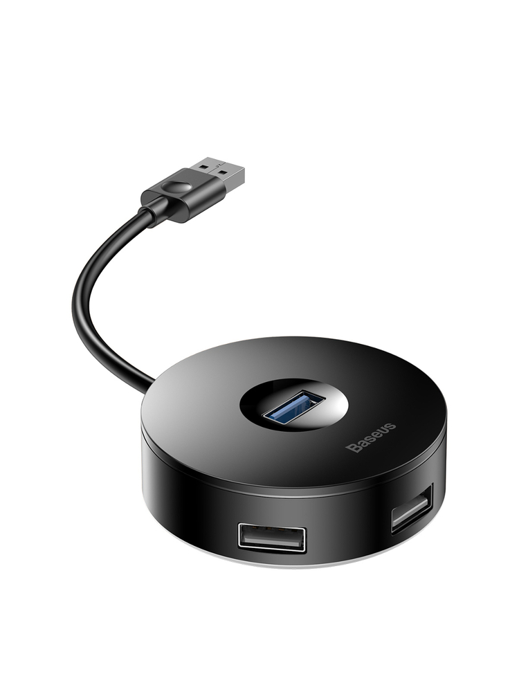 Baseus Hub 4in1 USB į USB 3.0 + 3x USB 2.0 15cm - Juodas