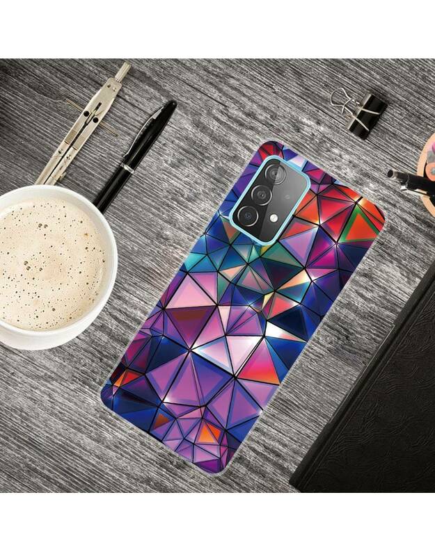 Dėklas SAMSUNG GALAXY A52 4G / 5G Slim Case Art TPU protektoriaus rašto spausdinimo trikampis