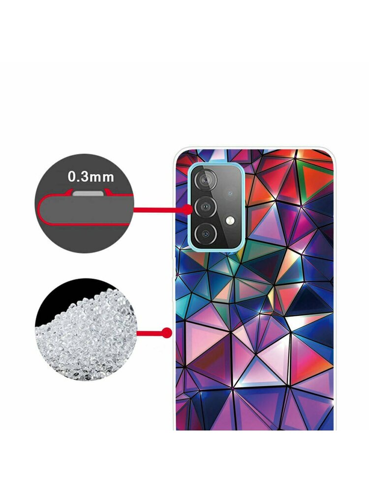 Dėklas SAMSUNG GALAXY A52 4G / 5G Slim Case Art TPU protektoriaus rašto spausdinimo trikampis