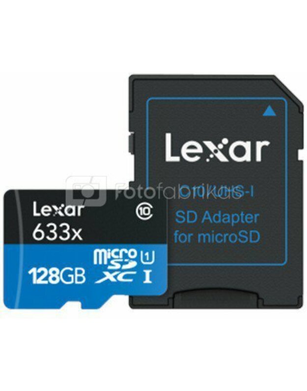 Lexar microSDXC 633x UHS-I 128GB with Adapter