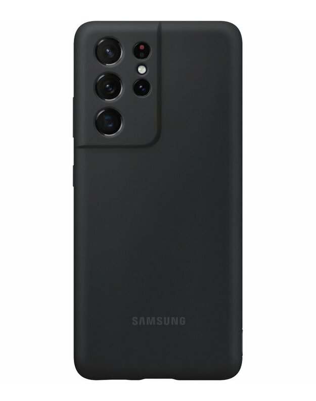Originalus juodas dėklas "Silicone Cover" Samsung Galaxy S21 Ultra telefonui "EF-PG998TBE"