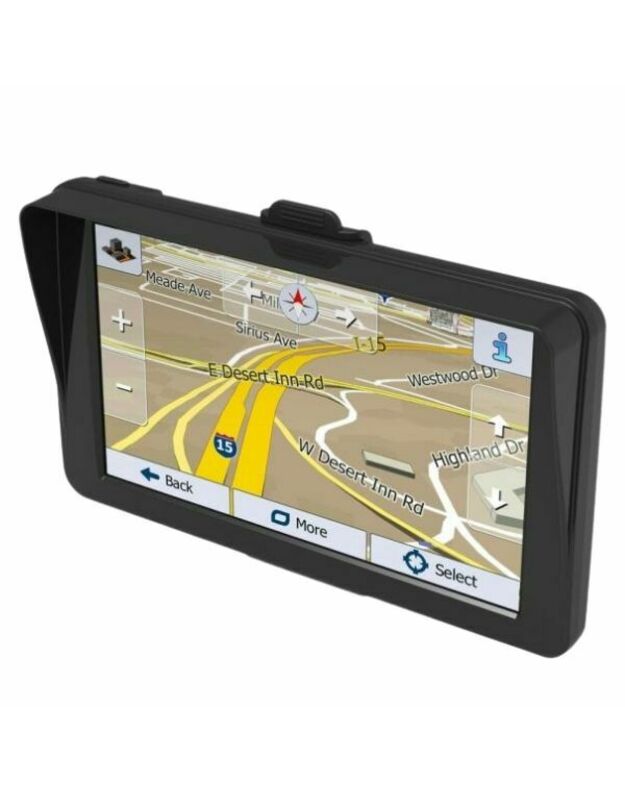 Powermax 7" navigacija PND706 su saulės stogeliu, 512MB / 16GB Type-C jungtis