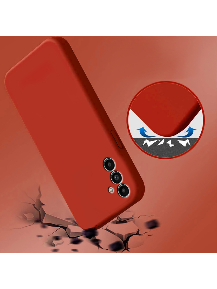 Samsung Galaxy A04S / A13 5G dėklas, Silicone Lite, raudonas