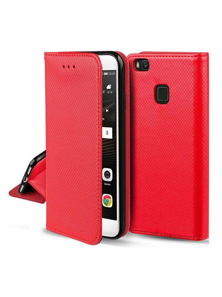 Raudonas atverčiamas dėklas Samsung Galaxy M31S telefonui "Smart Magnet"