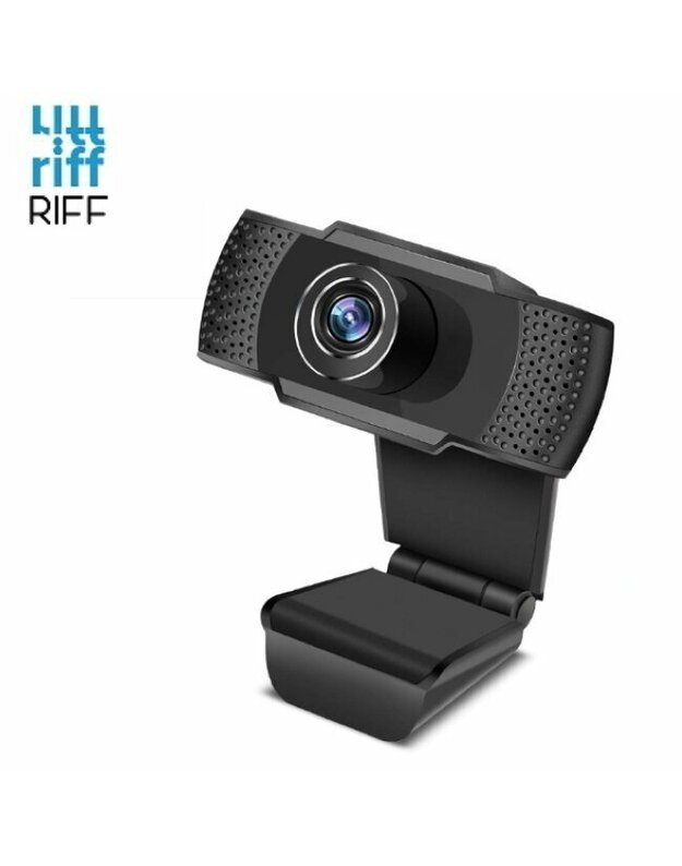 Riff W5 Web Camera with Microphone and mount for desktop or monitor (1280x720) HD Black