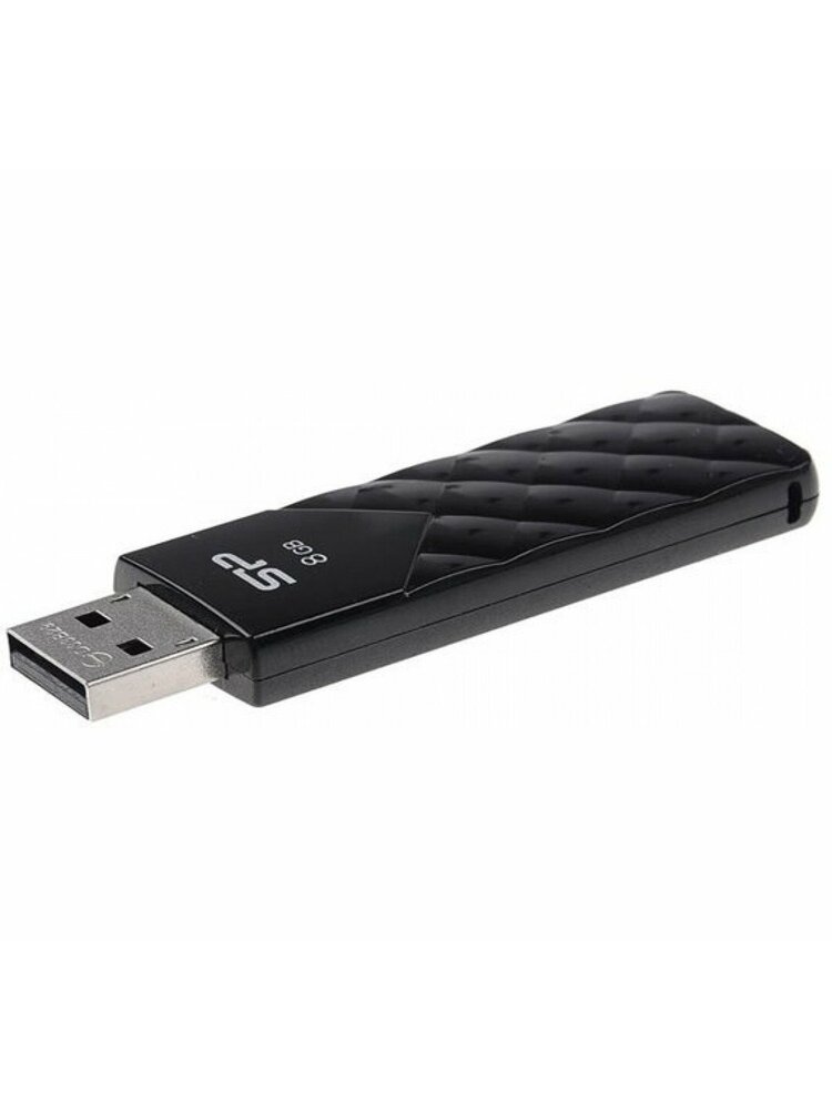 USB ATMINTINĖ SILICON POWER 8GB, USB 2.0 ULTIMA U03, BLACK