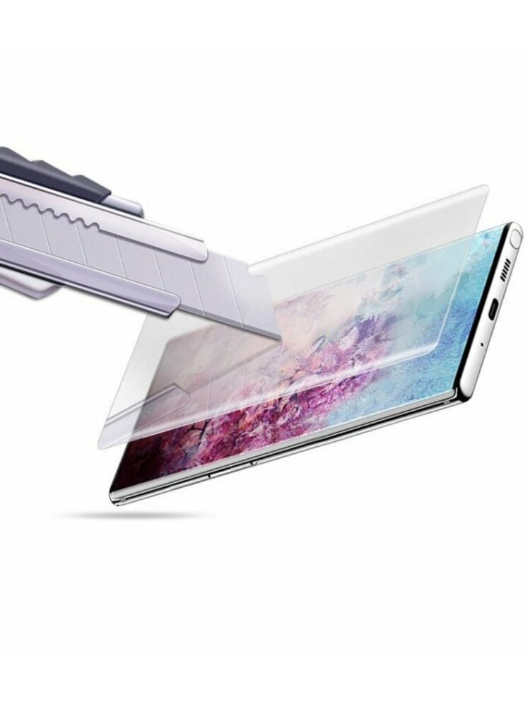 Skaidrus apsauginis grūdintas stiklas Samsung Galaxy S21 Ultra telefonui "Mocolo UV Glass"