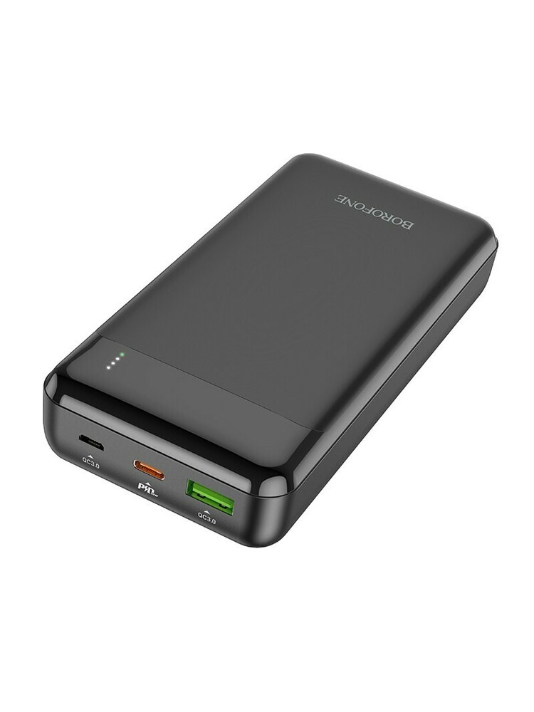 Atsarginis maitinimo šaltinis ("Power Bank") Išorinė baterija Power Bank Borofone BJ19A Type-C PD 20W+Quick Charge 3.0 20000mAh, juoda