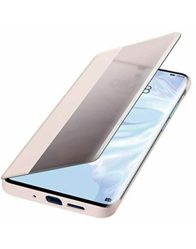 Originalus Huawei P30 Pro Smart View Flip Cover dėklas Rožinis