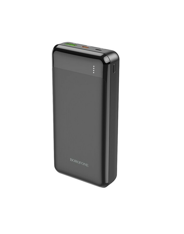 Atsarginis maitinimo šaltinis ("Power Bank") Išorinė baterija Power Bank Borofone BJ19A Type-C PD 20W+Quick Charge 3.0 20000mAh, juoda