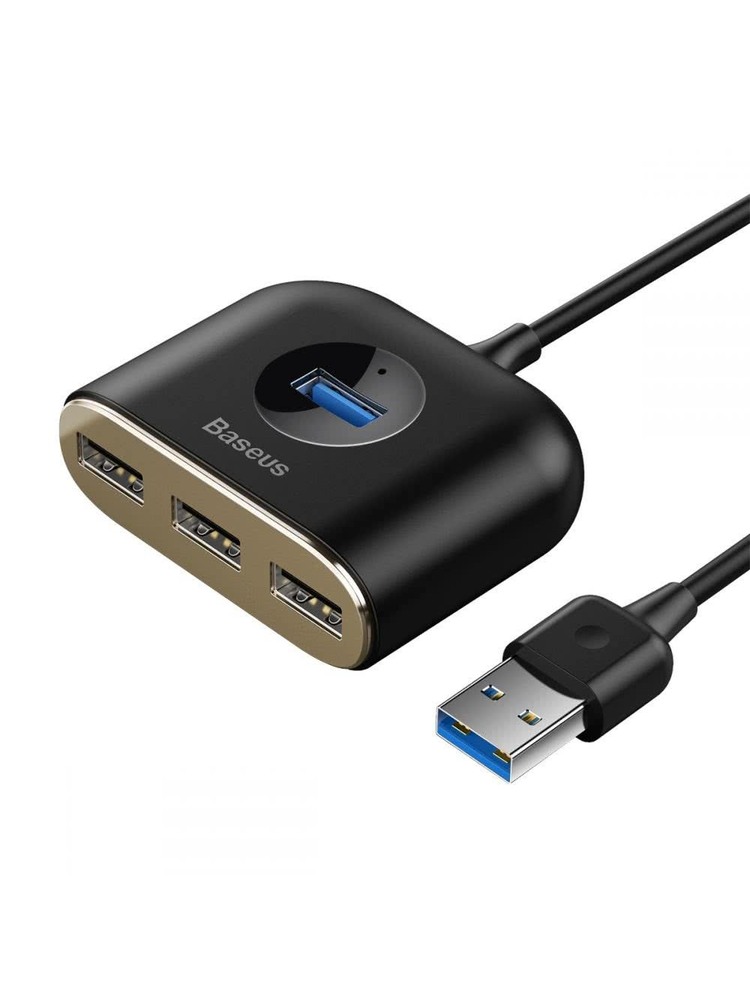 Baseus apvalus USB adapteris HUB USB 3.0 - 1x USB 3.0 + 3x USB 2.0.1m