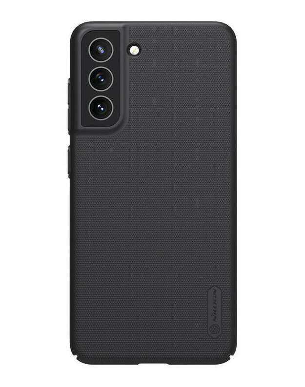 Juodas dėklas Samsung Galaxy S21 FE 5G telefonui "Nillkin Frosted Shield"